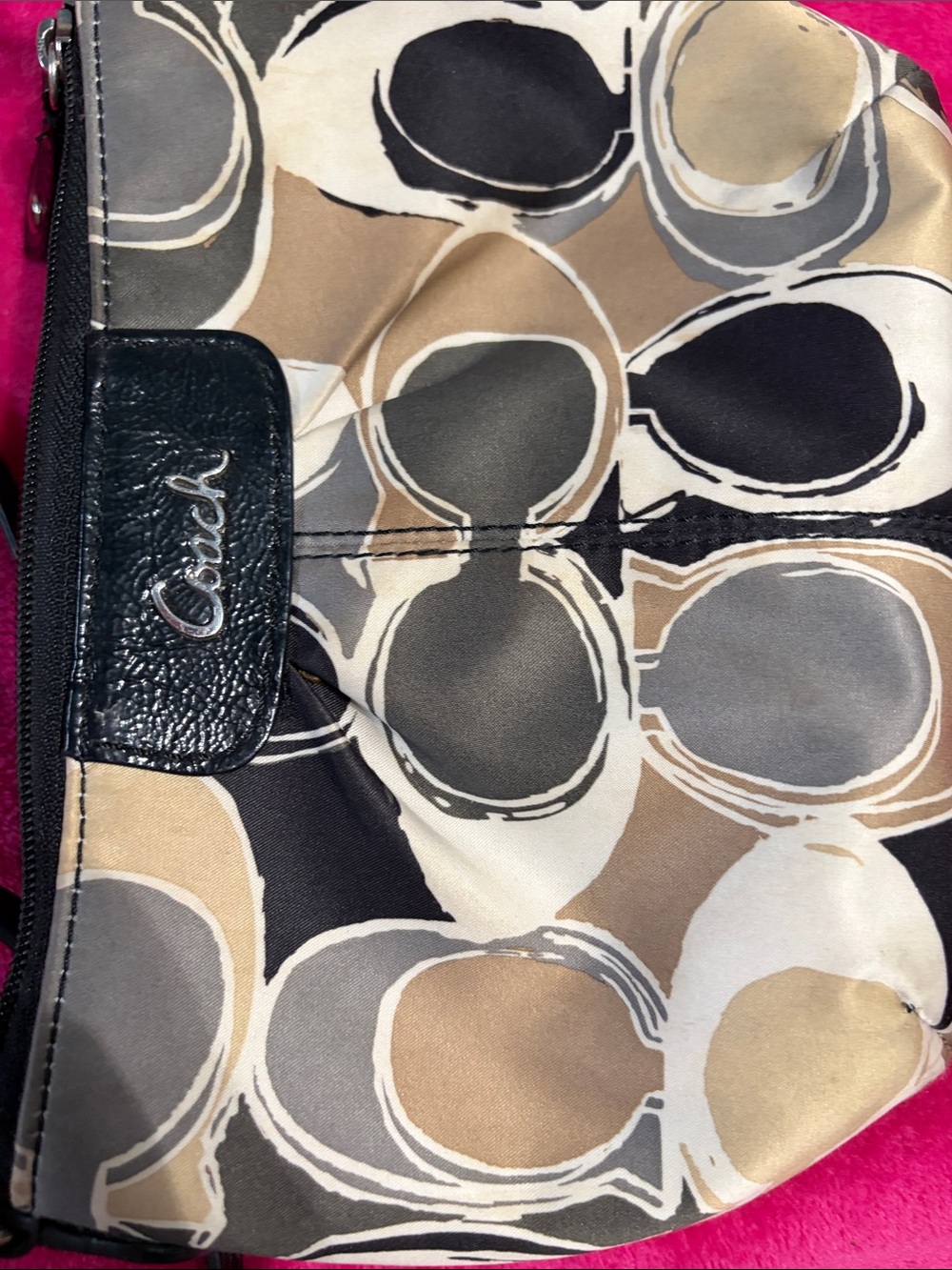 Coach Multicolor Signature Shoulder Crossbody in Neutral Tones - Picture 8 of 12